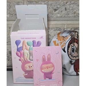PopMart Labubu The Monsters Lazy Yoga Series Open box  - Sweating Sealed Bag